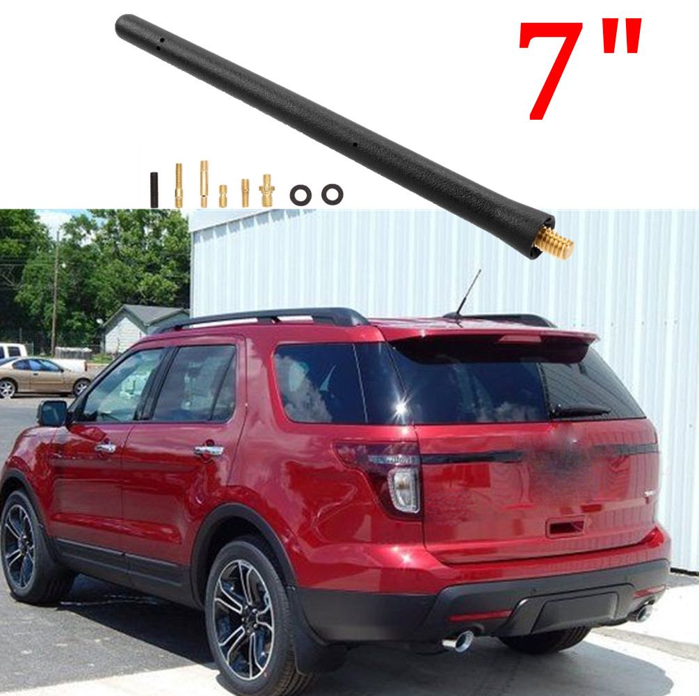 7" inch /23cm Short Antenna Mast Radio AM/FM Black For FORD EXPLORER 2011-20