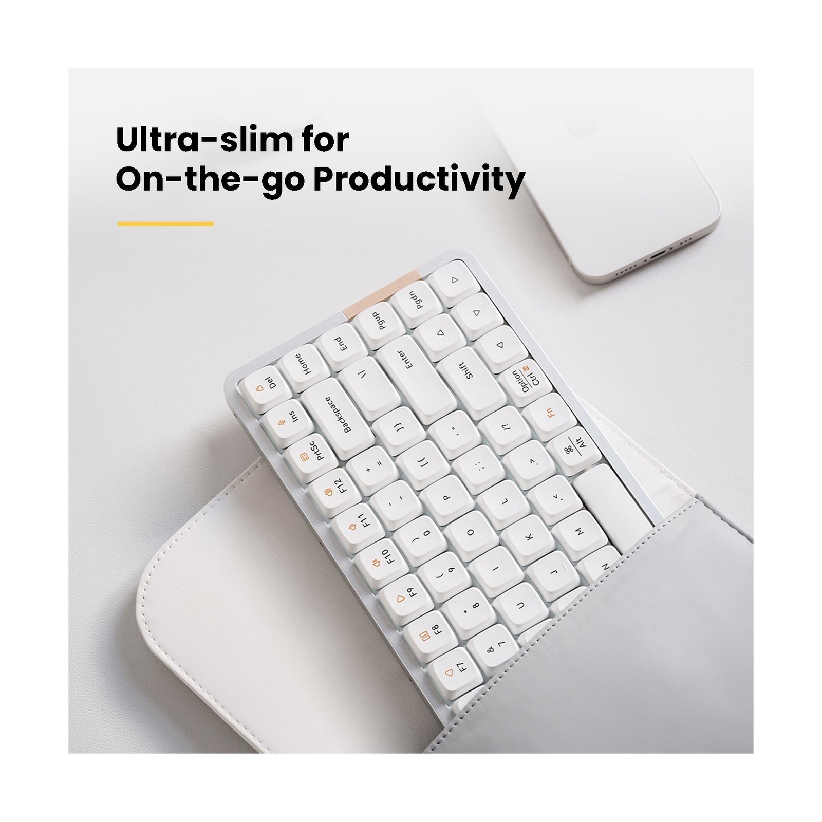 LOFREE Flow84 Low Profile Mechanical Keyboard, 75 Percent Rechargeable Wirele...