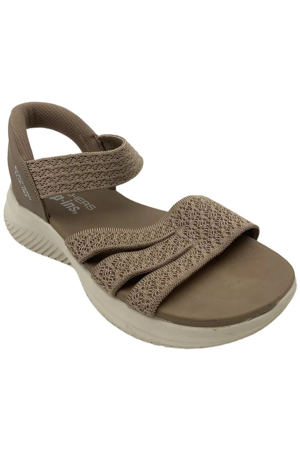 Skechers Women's Slip-ins Washable Knit Ultra Flex 3.0 Sandals Mocha