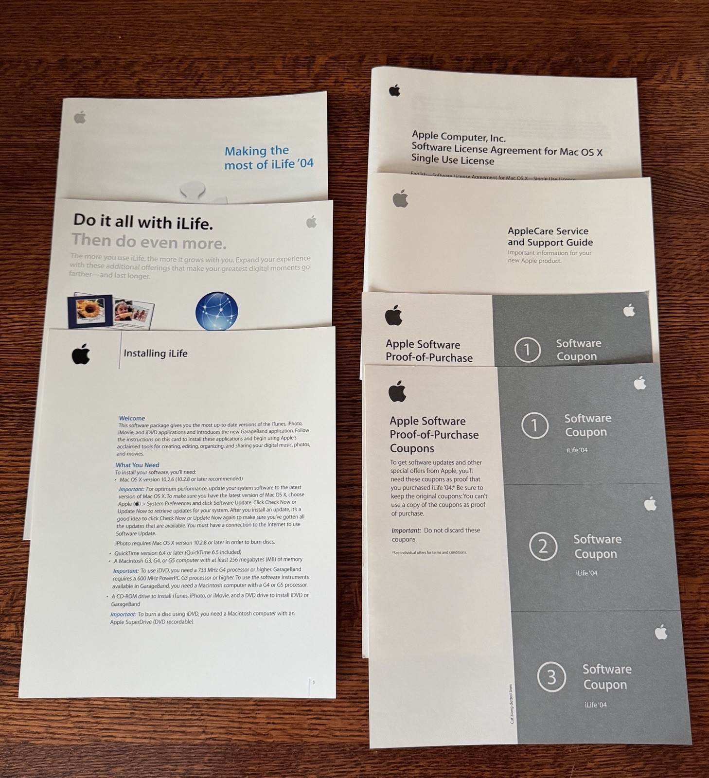 Apple Mac OS X Panther 10.3 Retail Box w/ 3 CDs Xcode Developer Tools iLife ’04