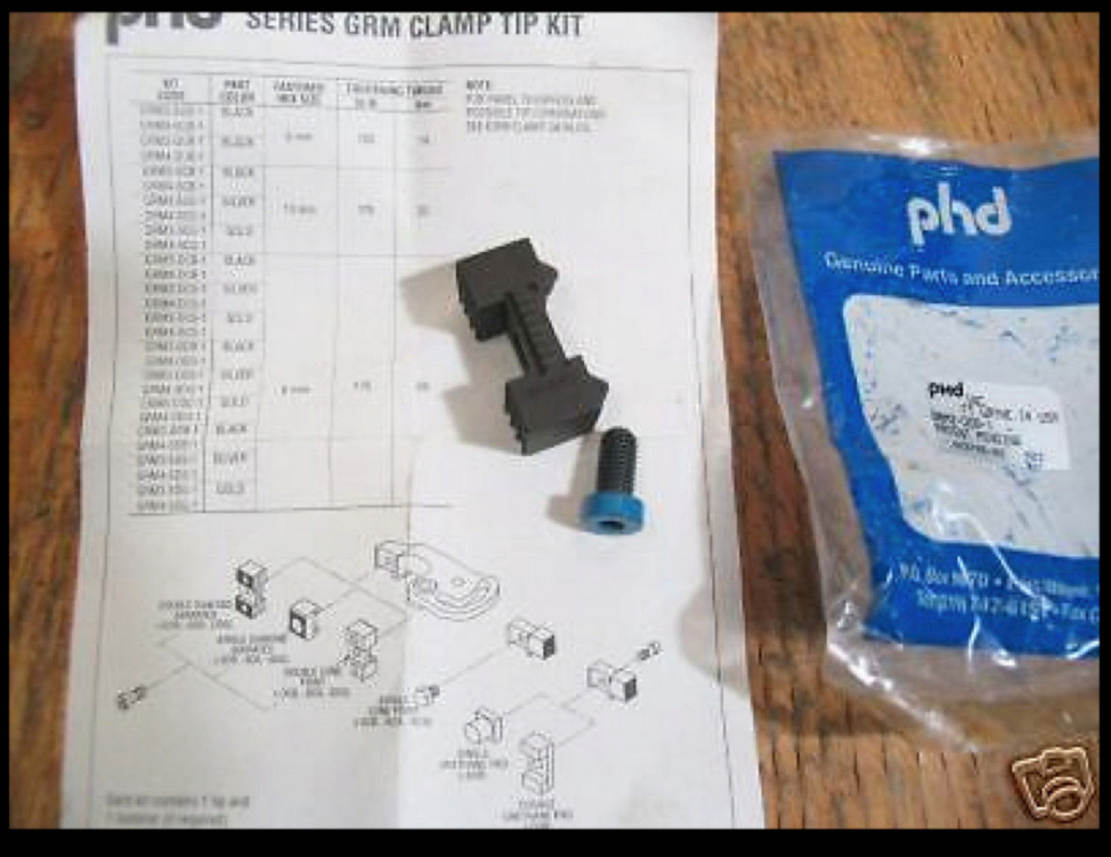 6  NEW Pneu.Robotic Grip 5/8”spade Jaw(PHD Inc,Ser. GRM)