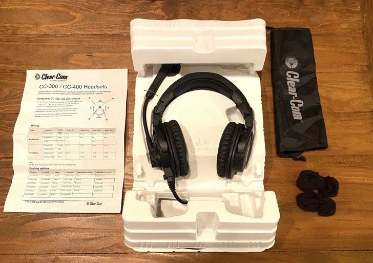 Clear-Com CC-400 Double-Ear Intercom Headset with Dynamic Microphone