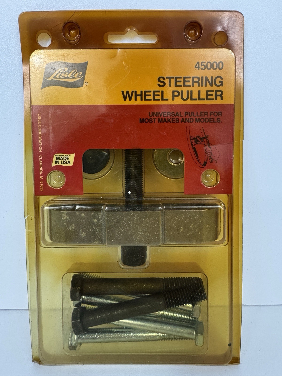 Lisle 45000 - Steering Wheel Puller - USA Made Brand New