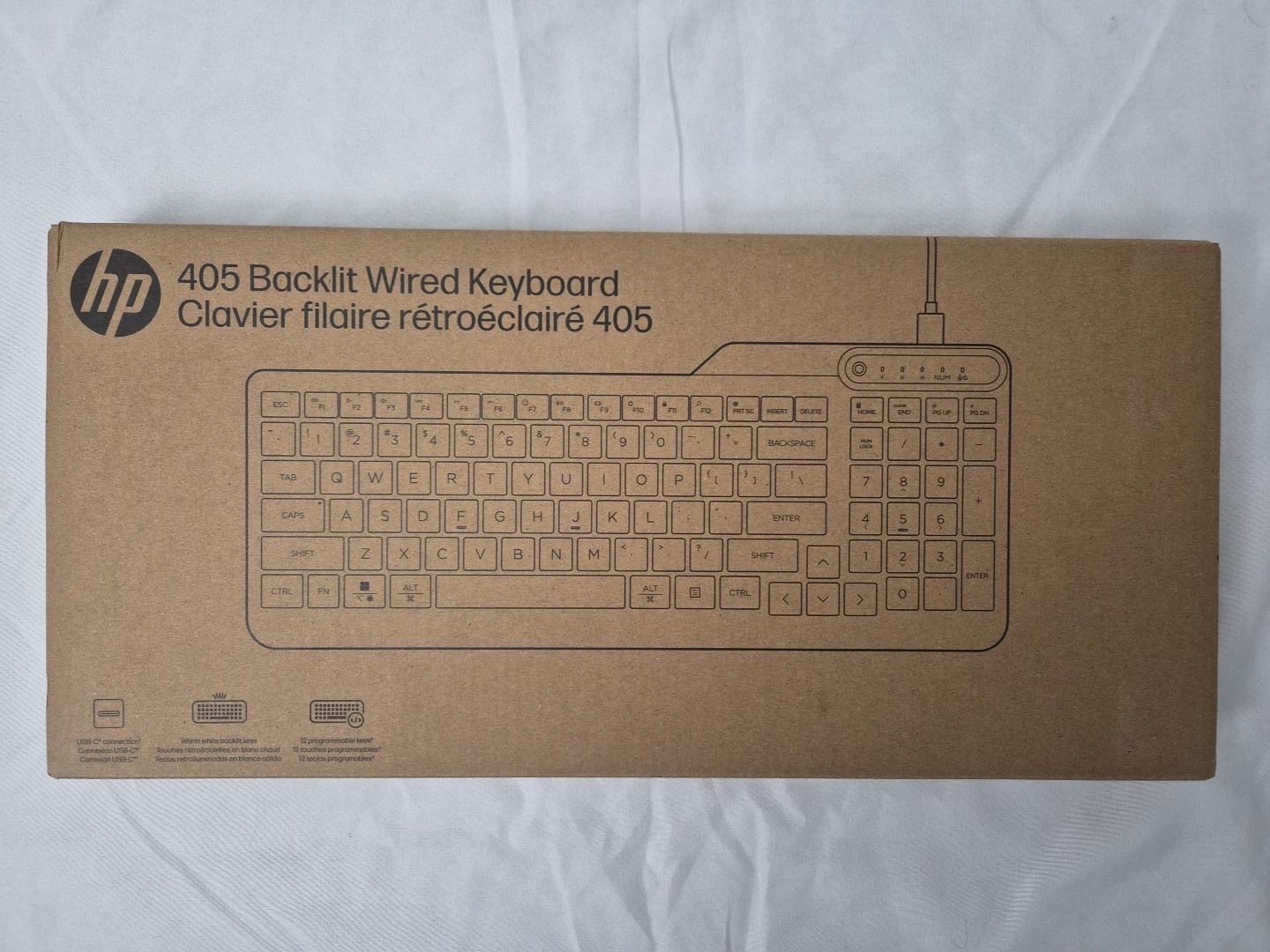 7N7C1AA#ABA HP 405 keyboard multi device 65 percent compact US black