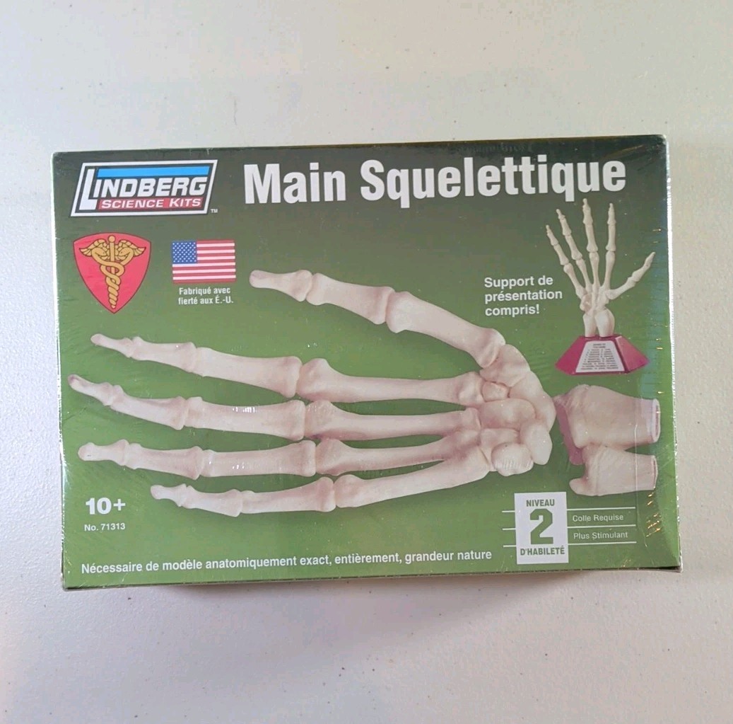 Lindberg Life Size Articulated Skeletal Hand model kit New In Box