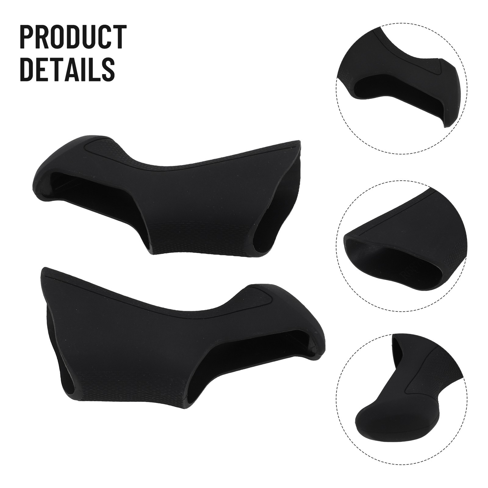 Road Bike Gear Shift Covers Rubber 1 Pair Accessories Black Brake Covers