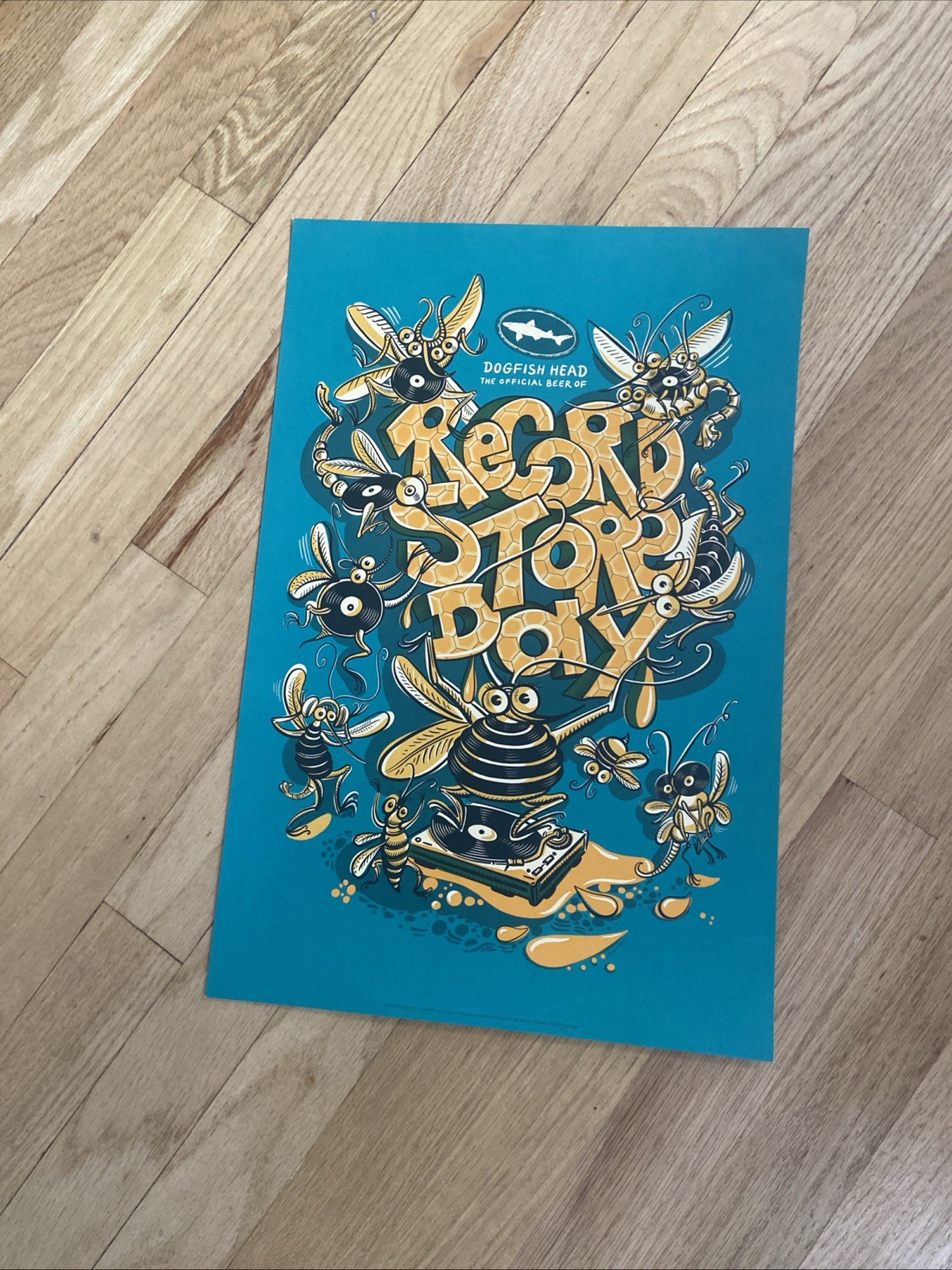 RECORD STORE DAY 2023 RSD PROMO Poster 11”x17”. Dogfish Head Beer Sponsor Lp NEW