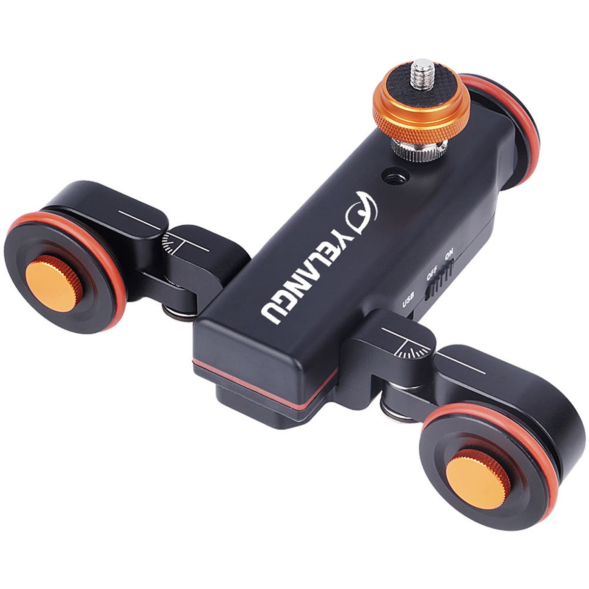 YELANGU L4X Electric Motorized DSLR Dolly with Remote Control, Black