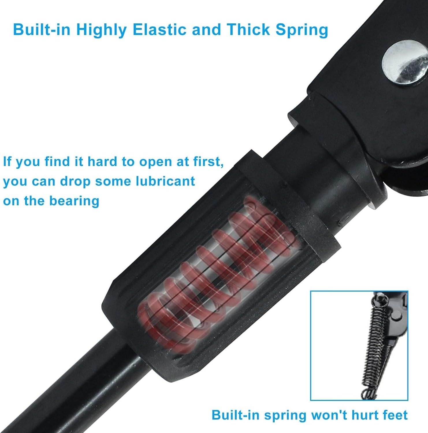 Durable Rear Mount Bike Kickstand for 12"-20" Wheels | Safe & Stable Support