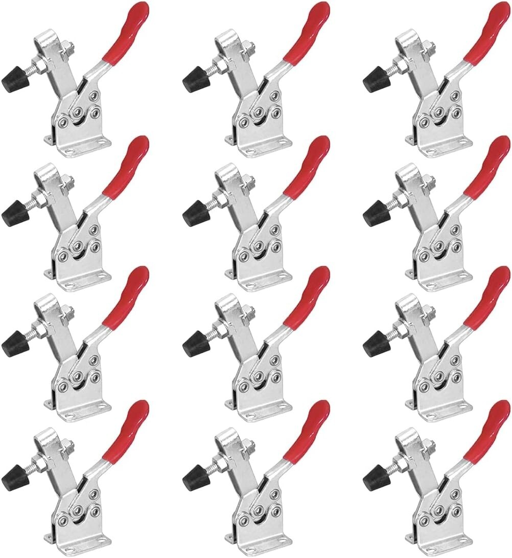 POWERTEC Quick Release Horizontal Toggle Clamp 201B 300lb Holding Capacity 12PK