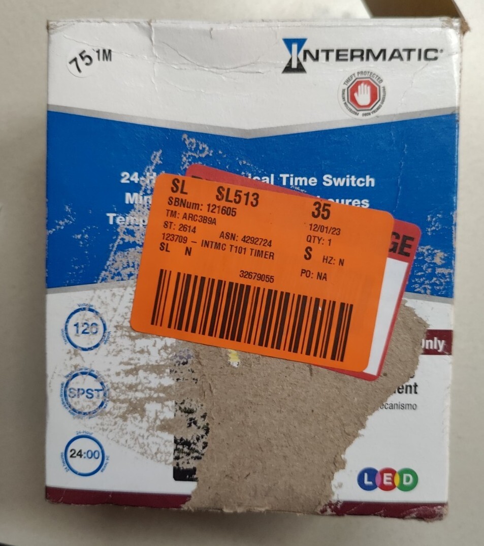Intermatic T101M Mechanical Timer - Mechanism ONLY