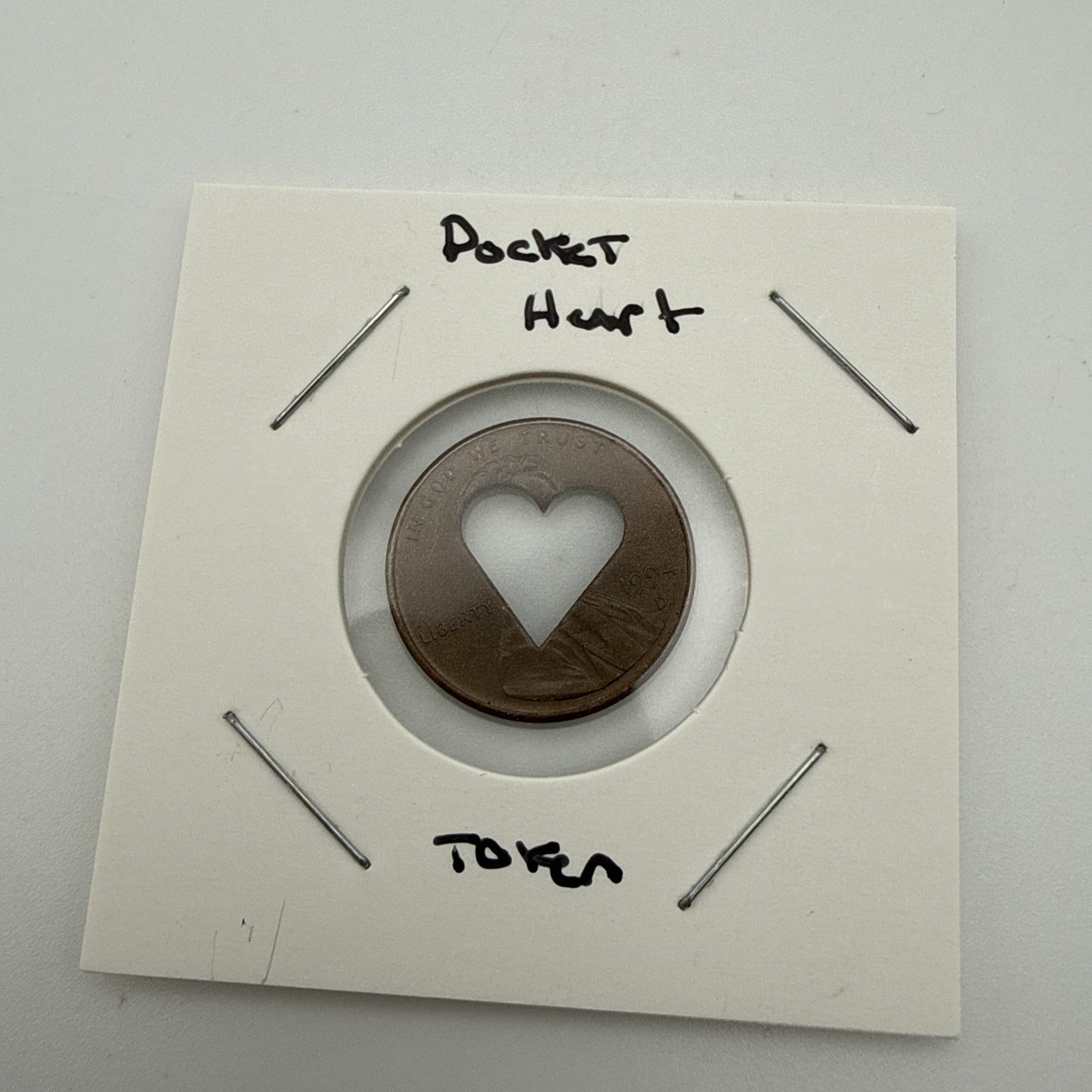 Pocket Heart Metal Token C6