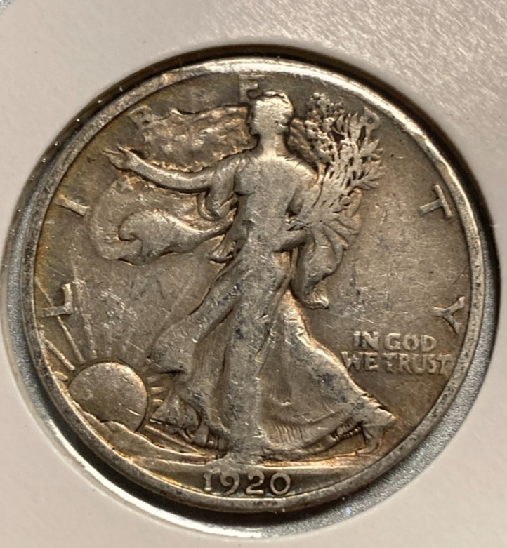 1920 P Walking Liberty Half Dollar 50c  **BETTER DATE**   (Stock Photo)    5010