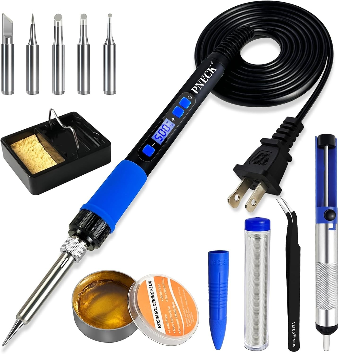 Kit de soldador, 80 W, 110 V, calentamiento rápido en 15 s, pistola de soldadur