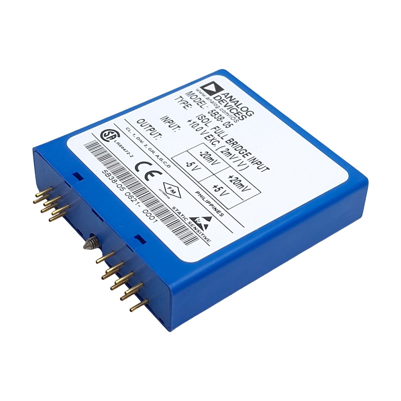Analog Devices 5B38-05 Signal Conditioning Module, +/- 20mV Input, +/-5V Output