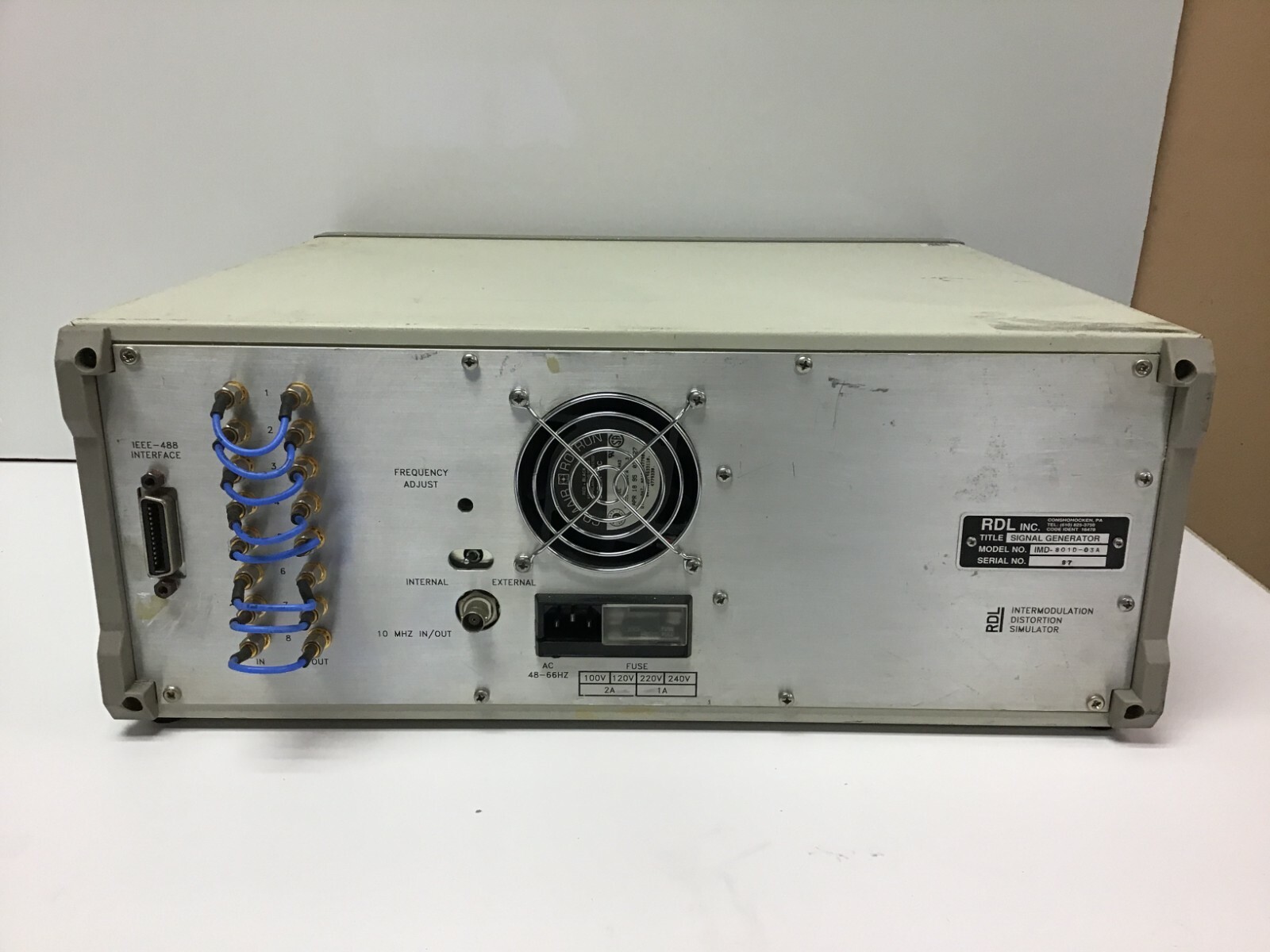 RDL IMD-801D-03A Intermodulation Distortion Simulator Signal Generator