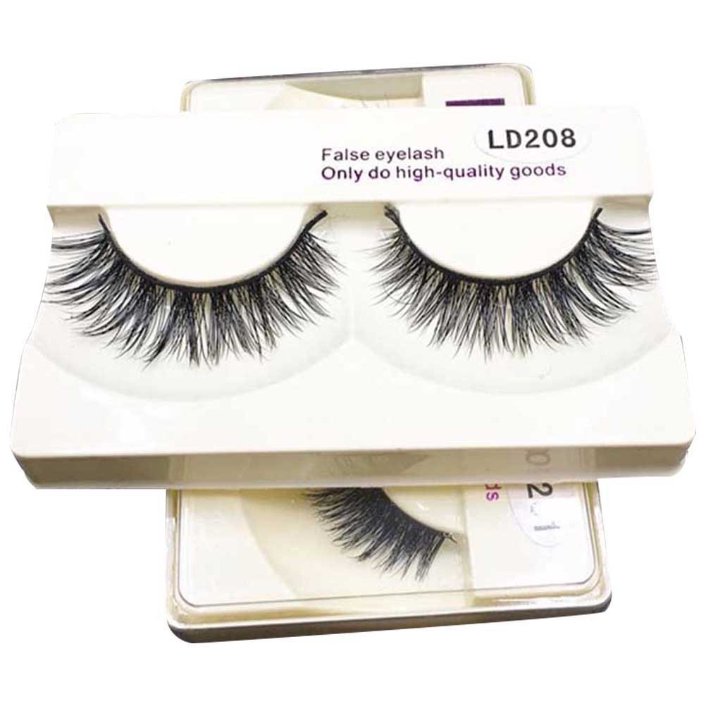 Reusable High-End False Eyelash Black Long Thick Natural Lashes for Makeup