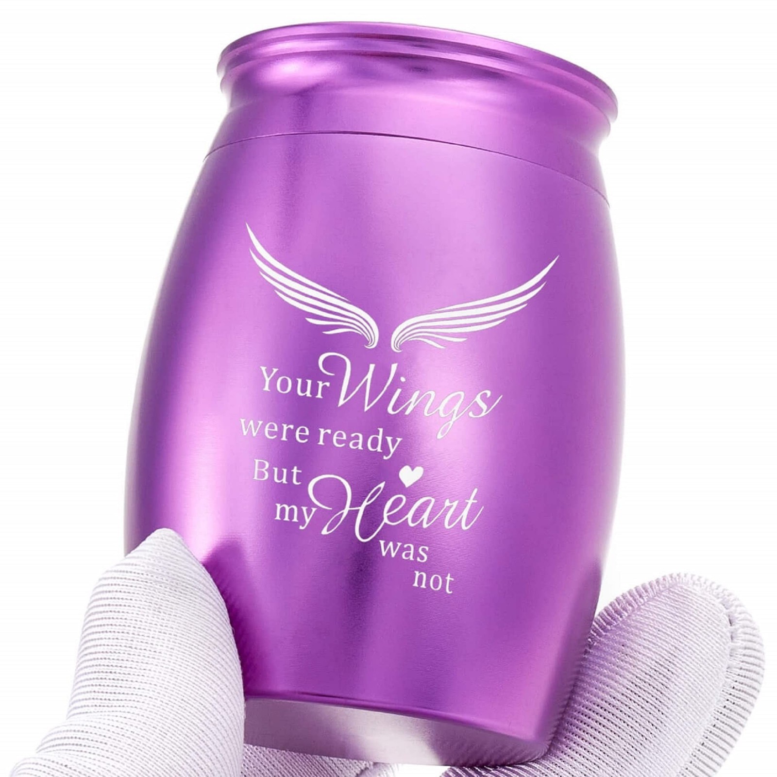 Mini Keepsake Urn for Adult Ashes Female/Mom/Women/Grandma with Angel Wings, ...