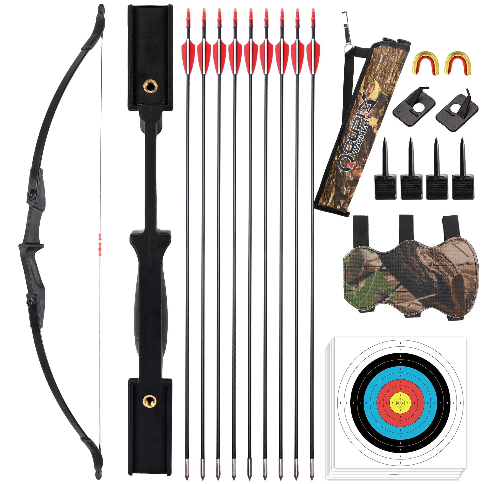 Recurve Bow for Adults - Archery Takedown Bow and Arrow Set for Adult/Youth/T...