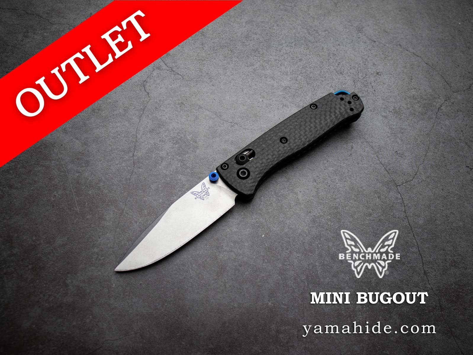 Outlet 5% Off Benchmade 533-3 Mini Bugout Carbon Folding Knife