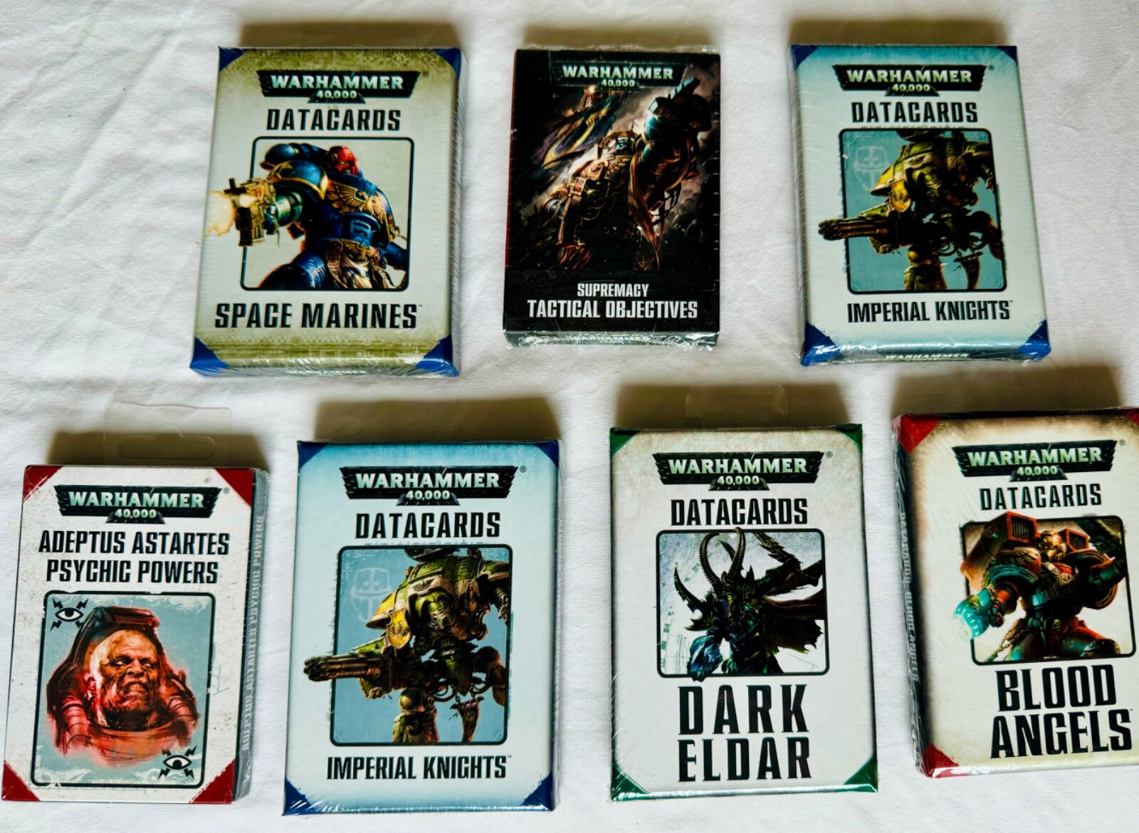 New~7th Ed. DATACARDS+OBJECTIVES=RARE OOP+SEALED~GW~Games Workshop WARHAMMER 40K