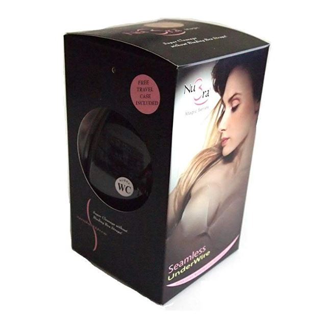 Nubra Seamless Underwire Adhesive Bra Black Size C Style SE668