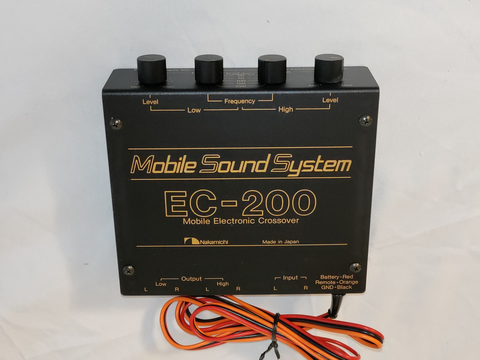 NAKAMICHI EC-200 MOBILE ELECTRONIC CROSSIVER - DISPLAY MODEL w/BOX AND BRACKET