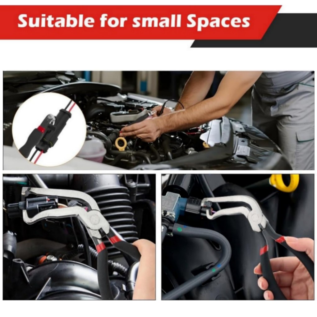 Electrical Disconnect Pliers 60°Connector Separator Automotive Terminal Tool 2PC