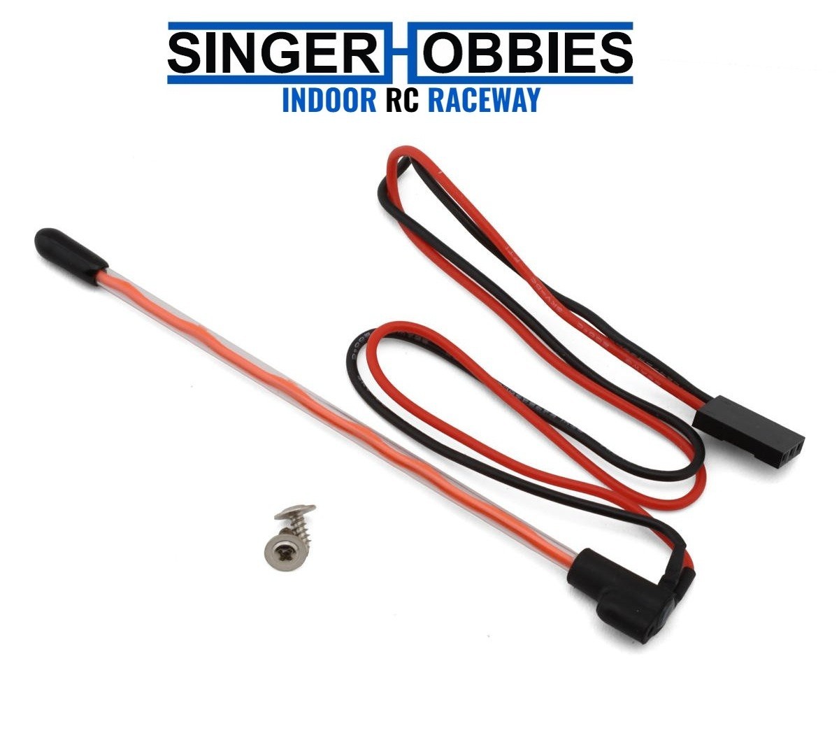 INJORA INJL43-RD Micro Crawler LED Whip Light (Red) (Bottom Fixed)