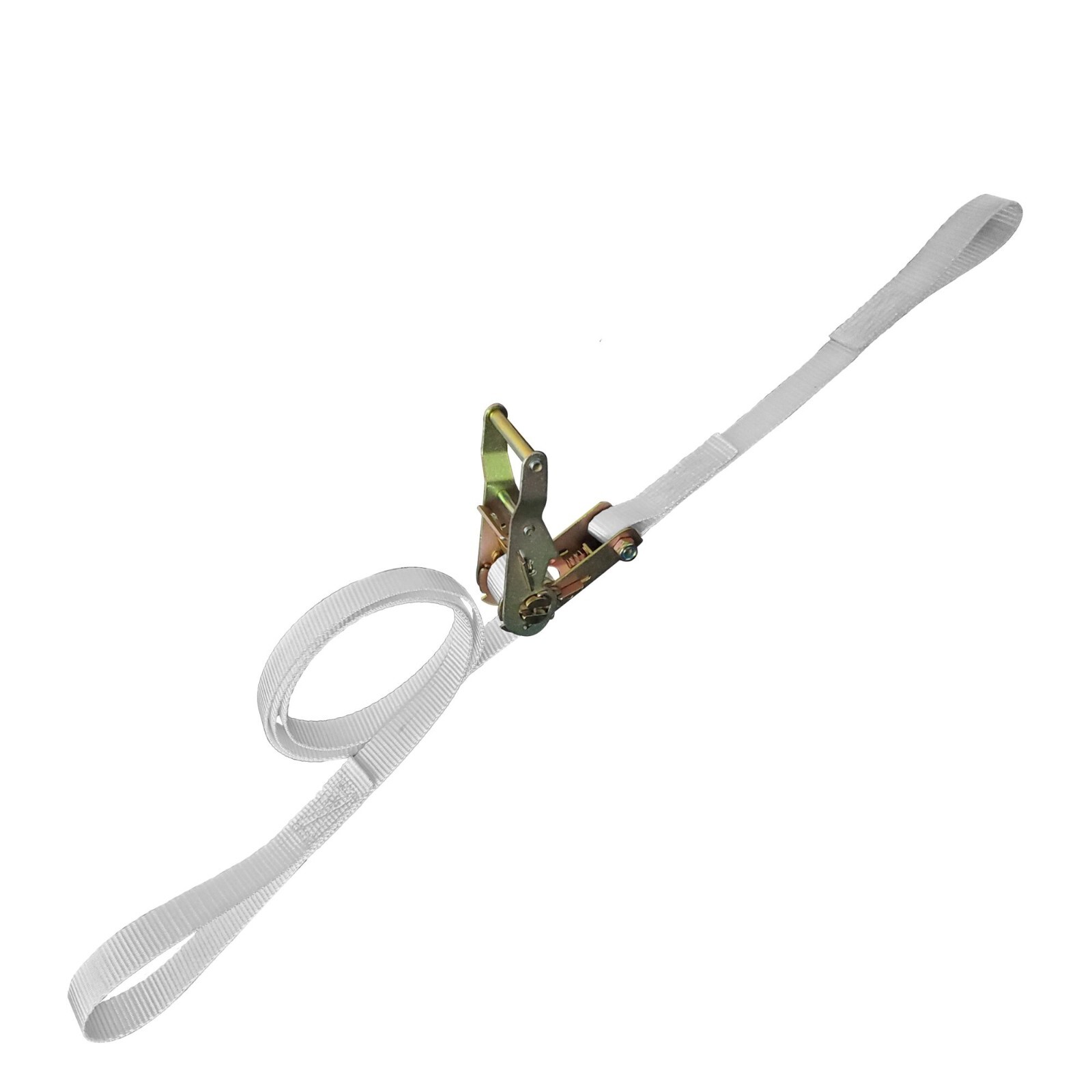 USA 1" x 15' Ratchet Tent Strap with Loop End For Event and Canopy Tie Downs