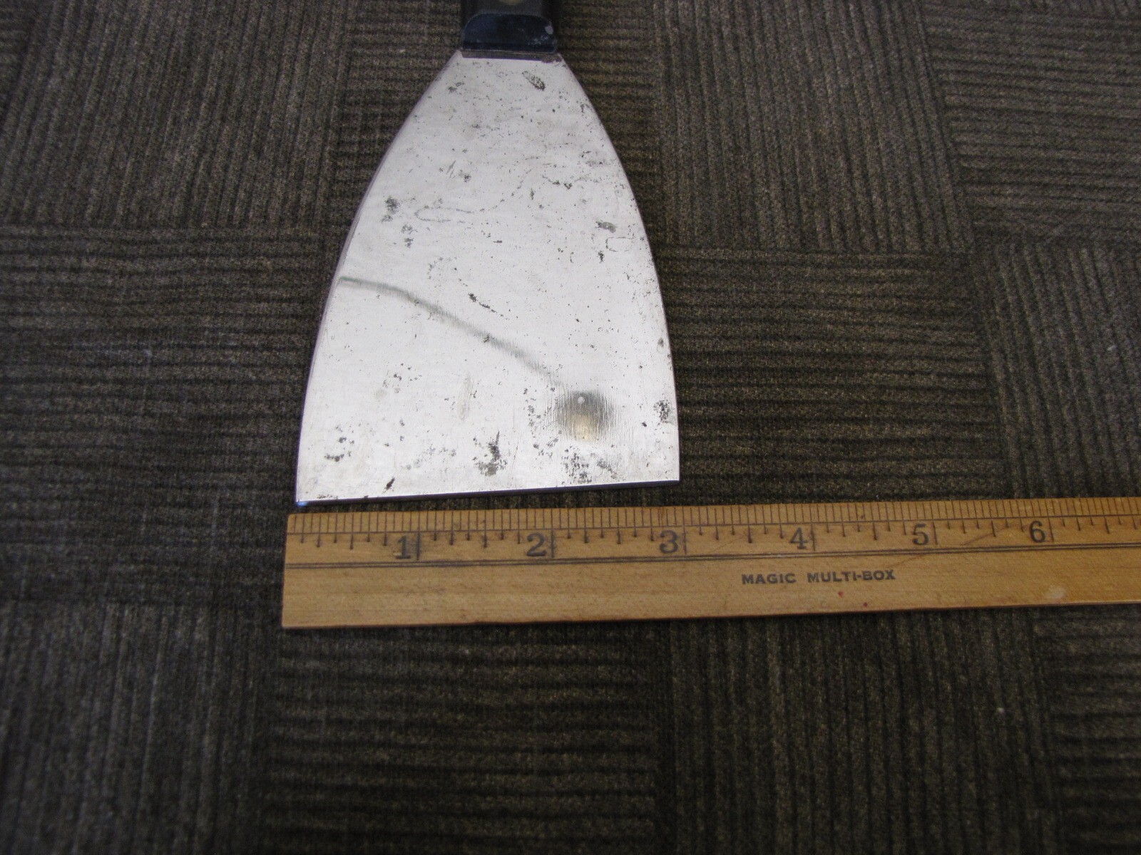 RED DEVIL Broad Knife / Scraper 3" Stiff Slant Blade With Nail Set Handle - USA