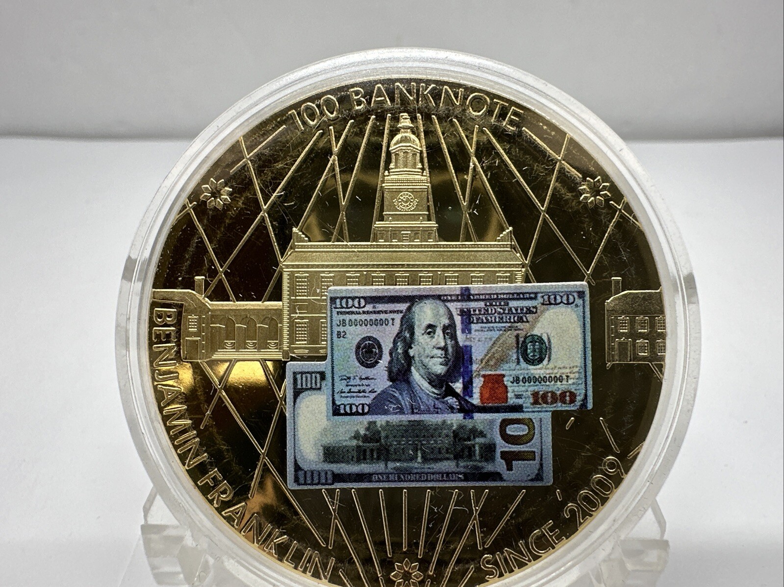 American Mint Benjamin Franklin 100 Dollar Banknote Commem Proof CB8-13