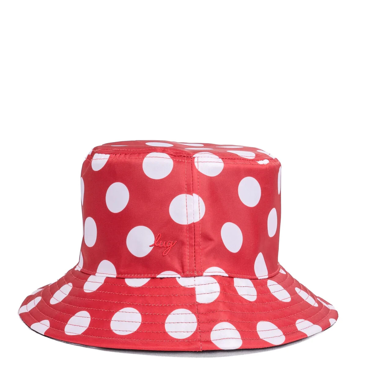 Lug Canopy Bucket Hat Crimson Large Dot Polka Dot Reversible Minnie Mouse 412