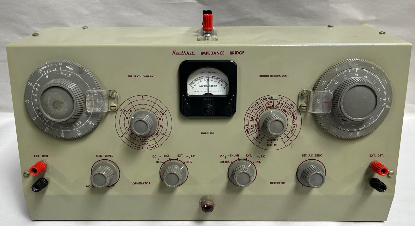 Vintage Heathkit IB-2 Impedance Bridge Electronic Test Equipment (A17)