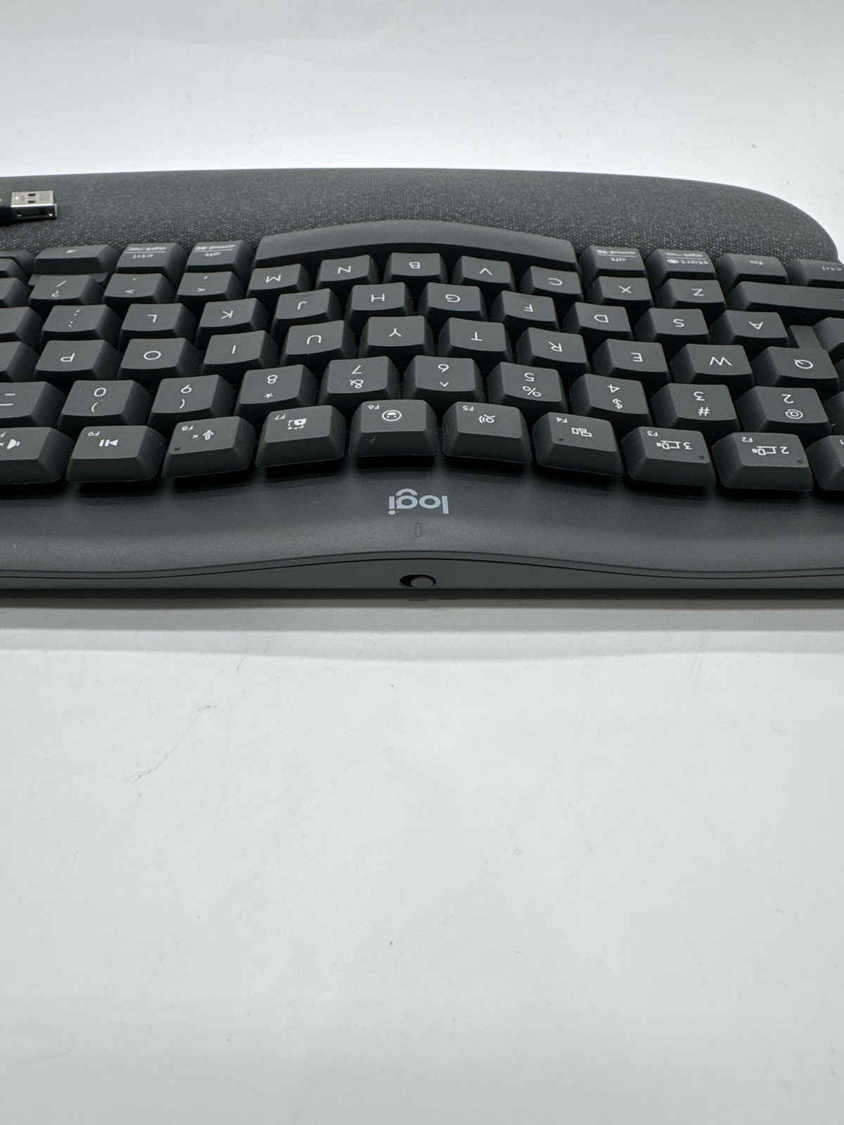 Logitech Wave Keys Wireless Ergonomic Keyboard Bluetooth Logi Bolt Graphite