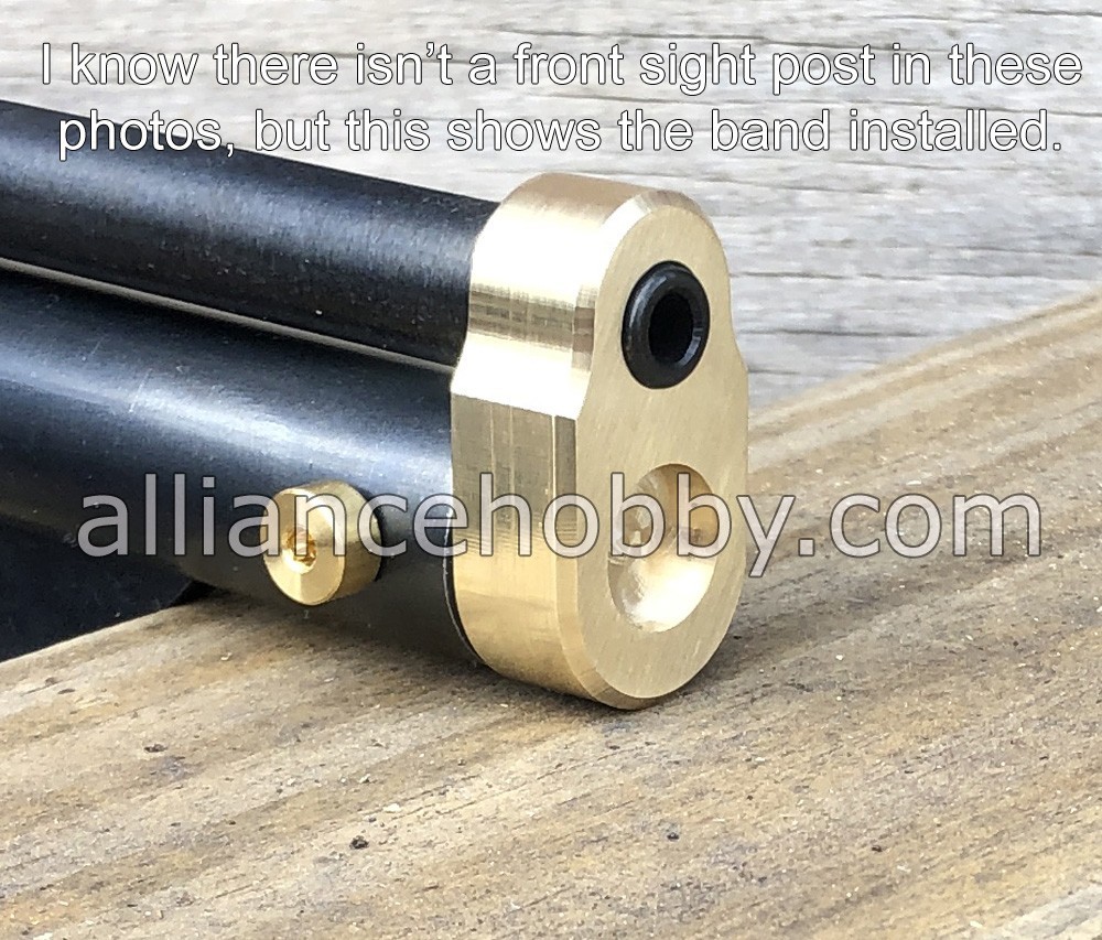 Crosman 1377 1322 P1377 P1322 Solid Brass Barrel Band + Front Sight Post