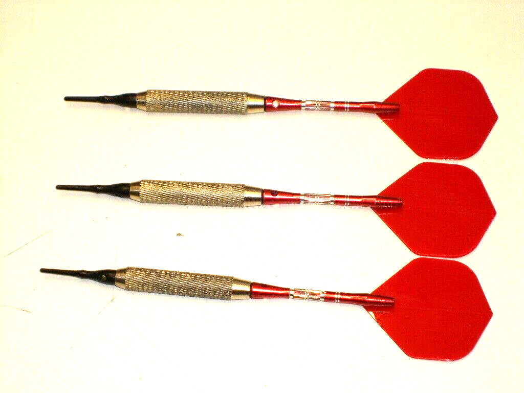 Soft Tip Darts 18 Gram Brass Used with Aluminum Shafts and New Flights #4041