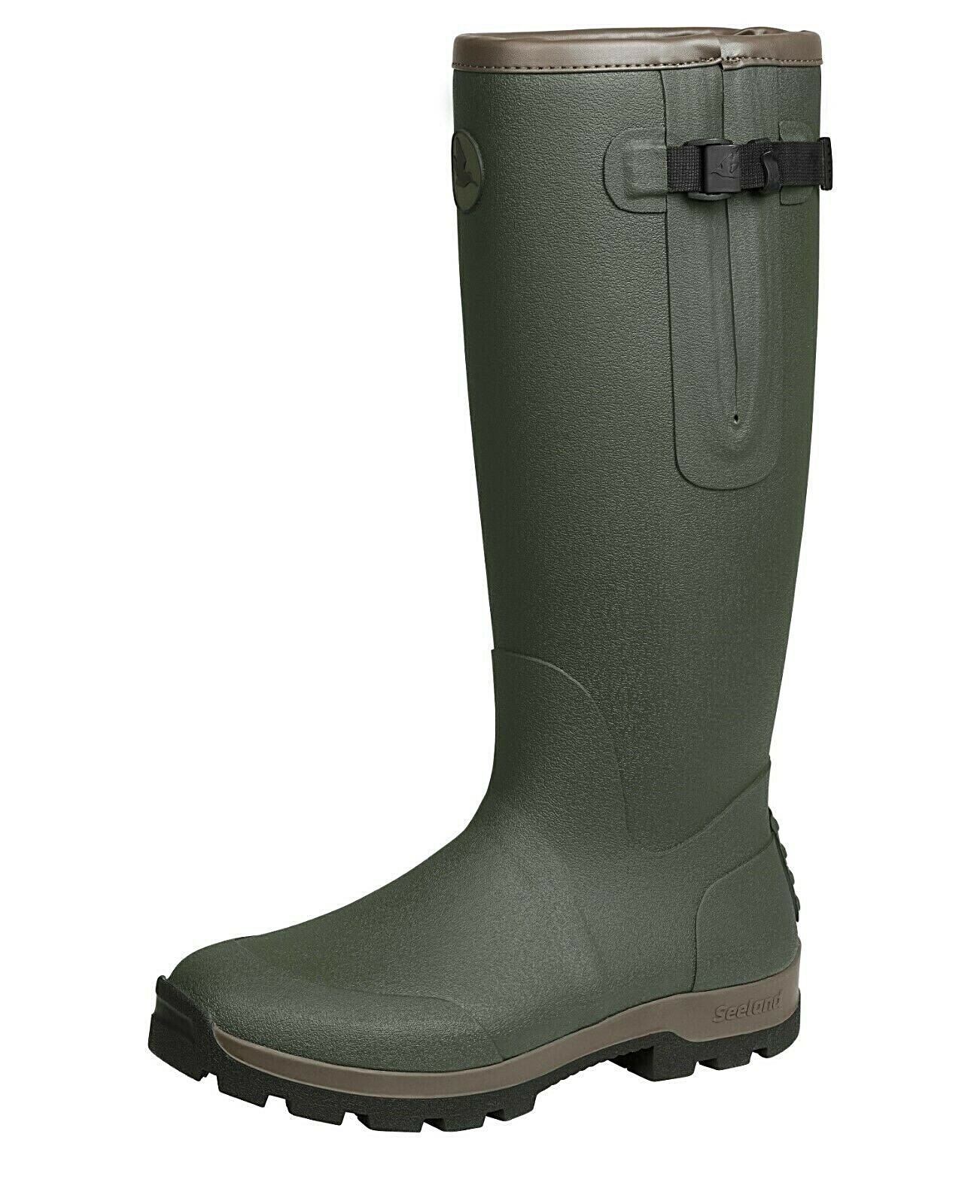 New! Seeland Rubber Boots Noble Gusset - 5mm Neoprene - Dark Oliv