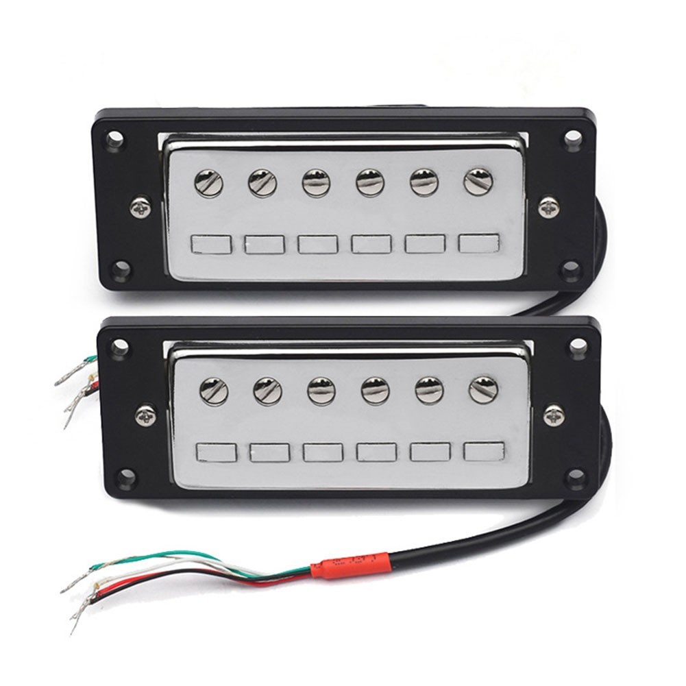 High Quality Humbucker Pickups Set Chrome Fits 6 String For Electric Guitars