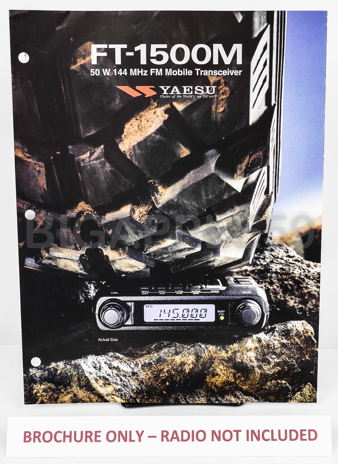 Brochure For Yaesu FT-1500M  2 Meter Mobile Ham Amateur Radio Transceiver