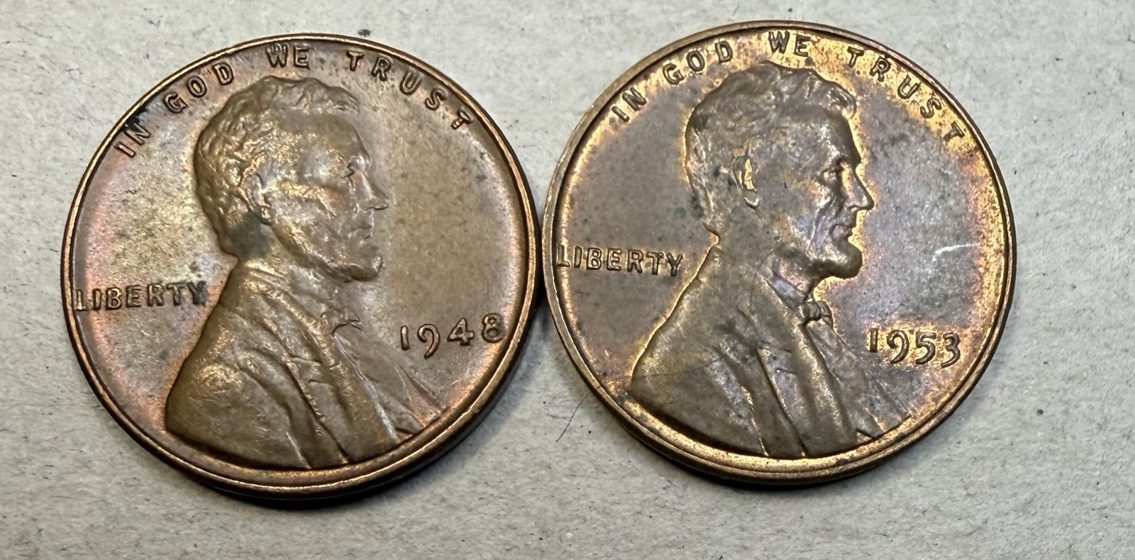 100 Lincoln Wheat Penny Lot 1949-1955 Pennies