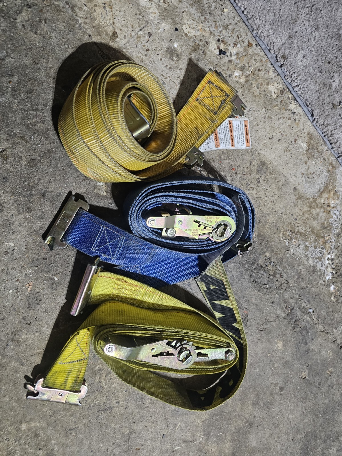 Rachet Straps E Track Lot Of 3