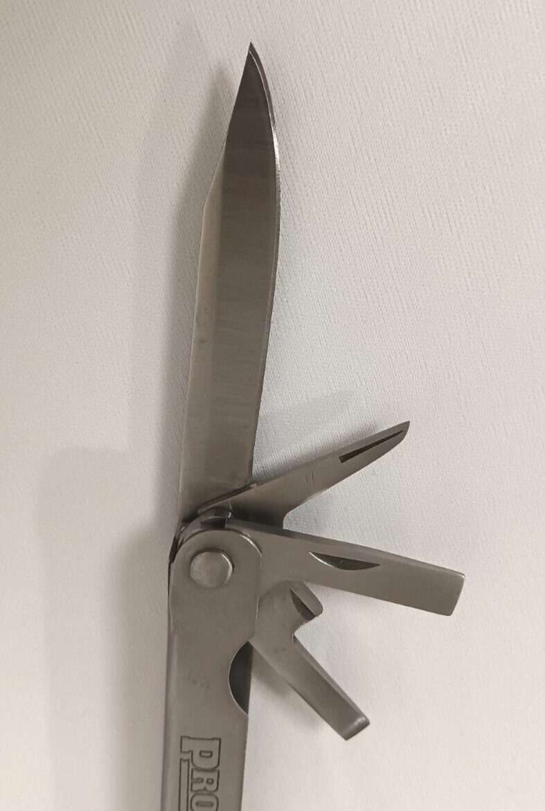 Pro-Case® Folding Stainless Multi-Tool Knife With Black Case