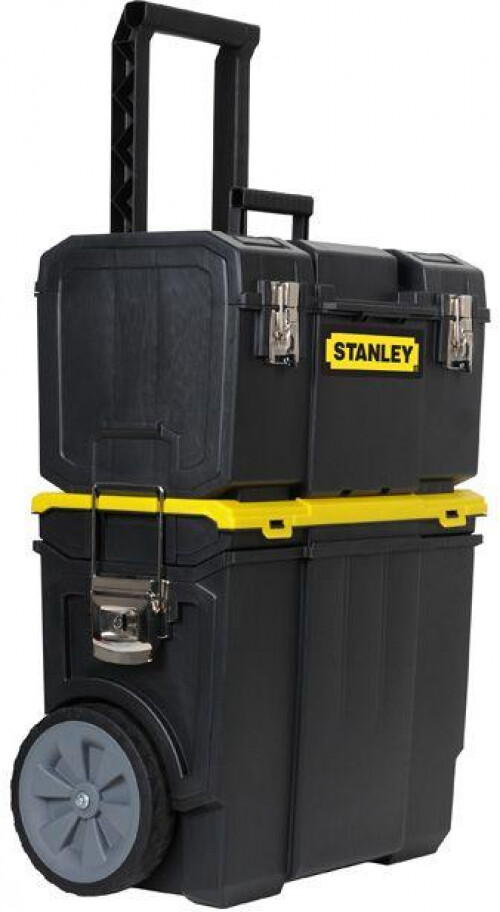 3 in 1 Detachable Rolling Tool Box Mobile Work Center Portable Lockable 11 in.