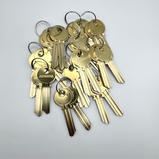 Yale Accentra 6 pin ZA key blanks (12 sets)