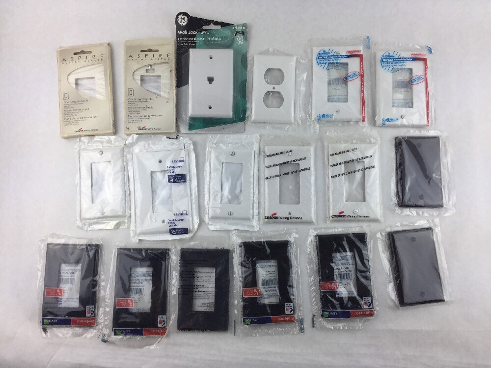 Lot of 18 New Old Stock Leviton / Cooper / GE Wallplate