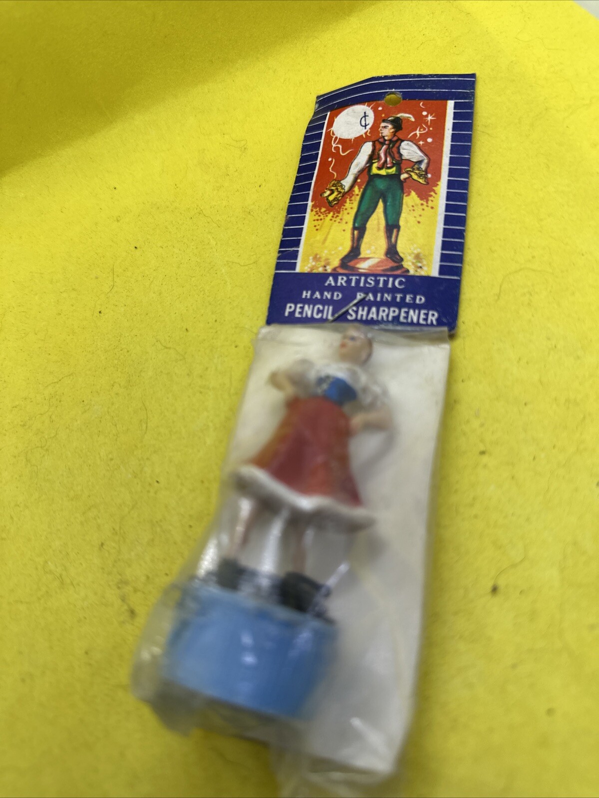 Vintage Empress Brand Artistic Hand Painted Pencil Shapener *RARE* 1960's Dime