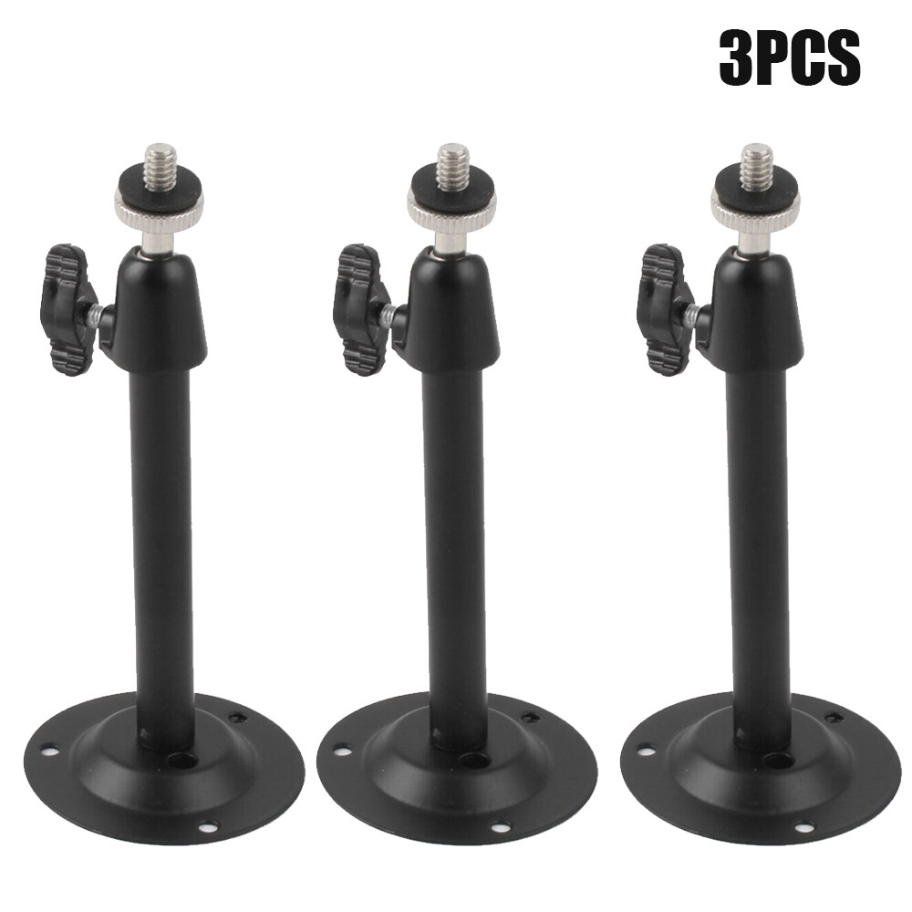3X Metal Security Housing Mount Bracket for CCTV Camera Black
