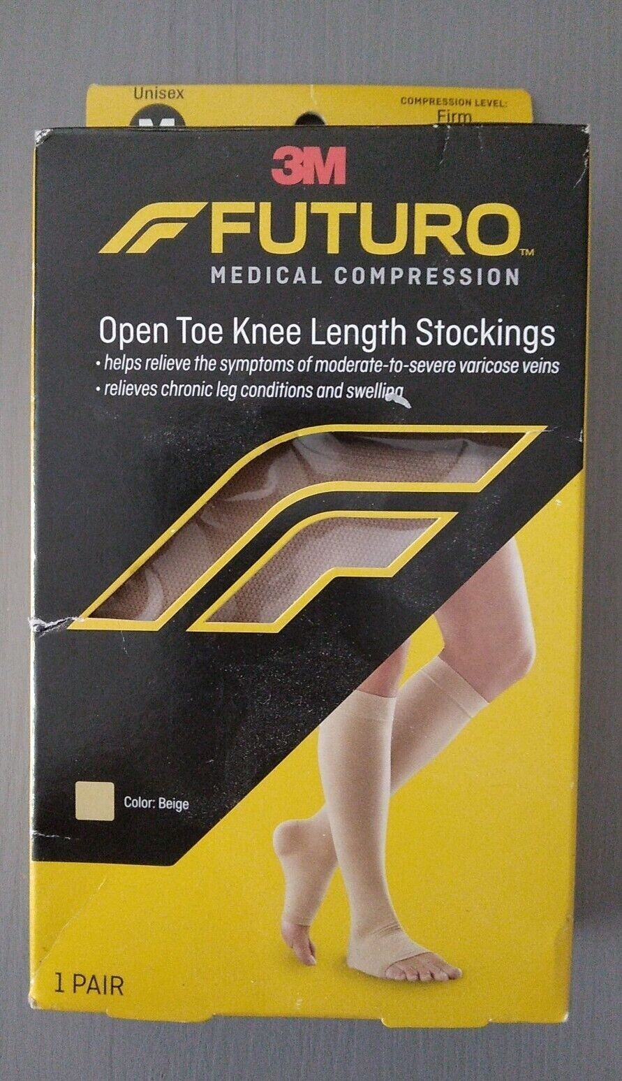 Futuro 71033EN Open TOE Knee Highs Firm, MEDIUM