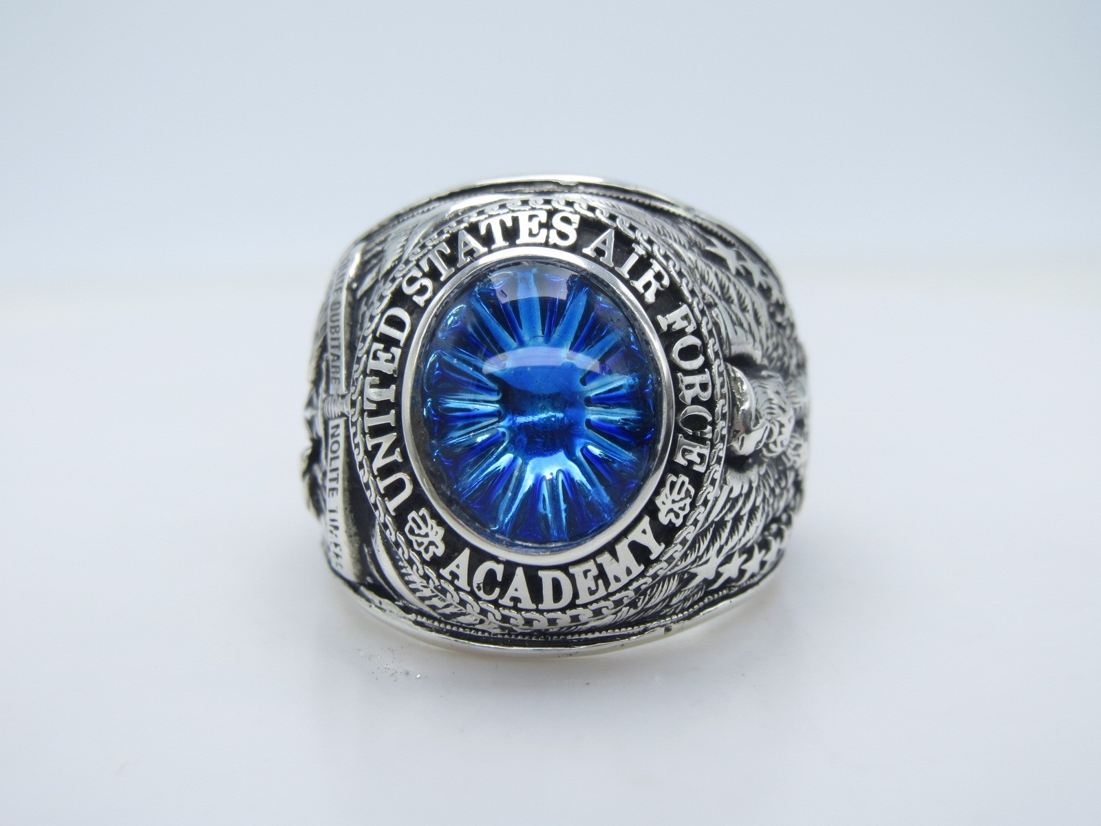 SILVER 925 , RING , USAF RING , US Air Force RING , Military Ring , US size 9.5